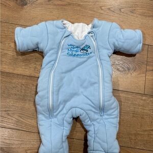 Baby Magic Sleepsuit Padded Sleep Sack in Light Blue